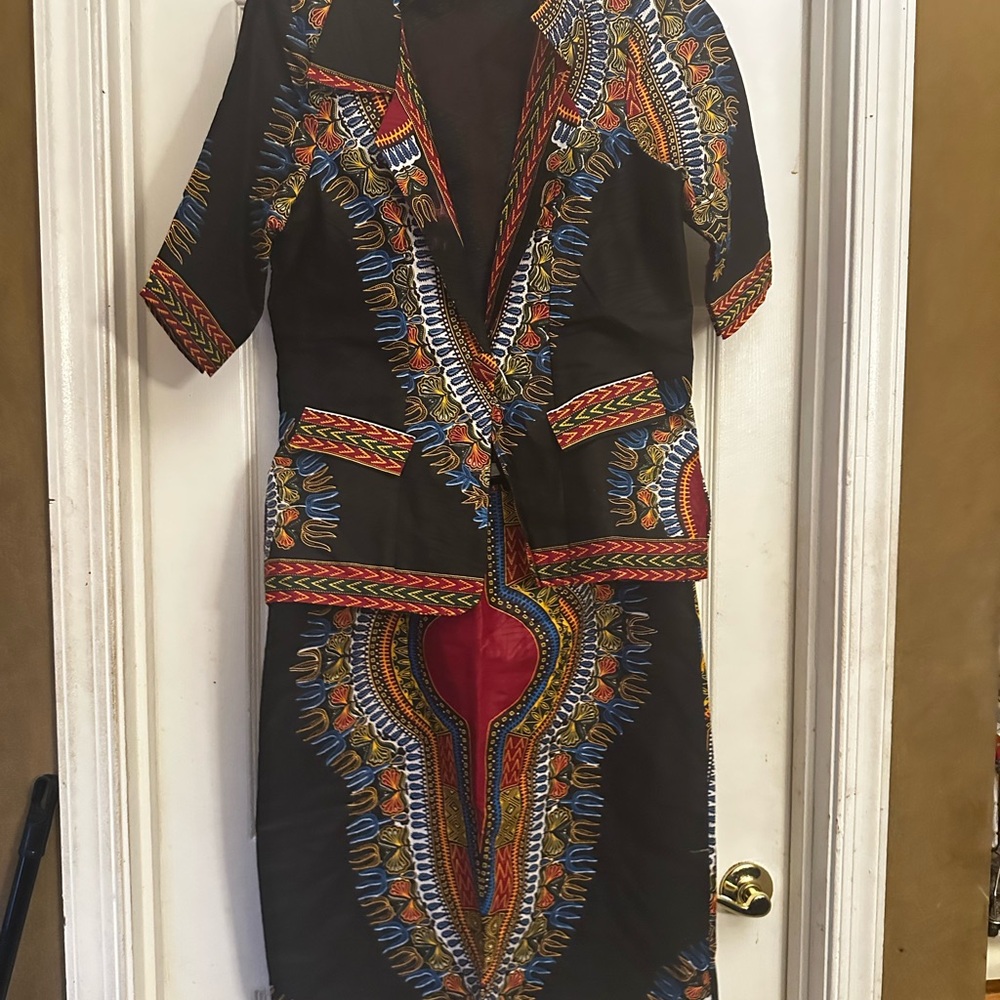 Elegant Multicolor Women's Skirt Set